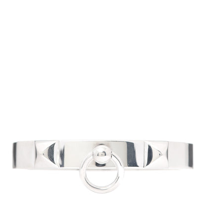 Hermes Sterling Silver PM Collier De Chien Bracelet ST 1 of 6