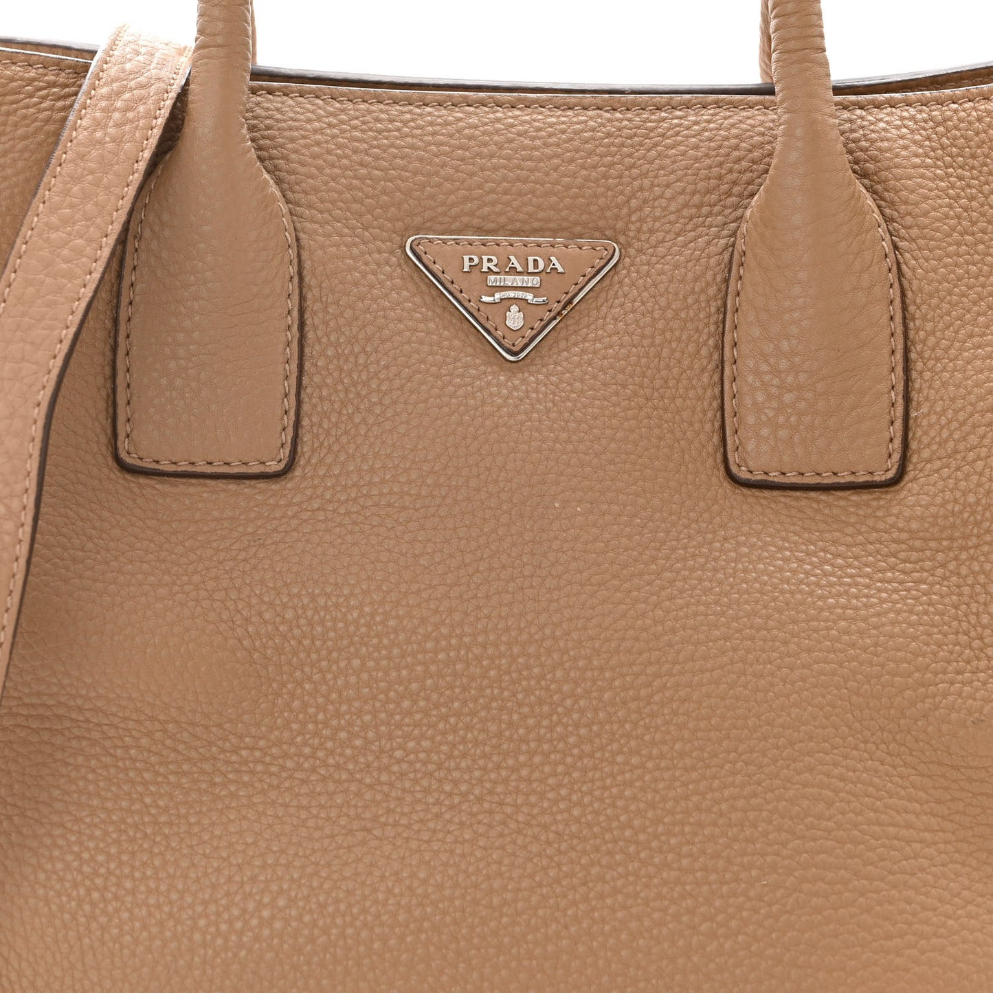 Vitello Daino Shopping Tote Sesamo
