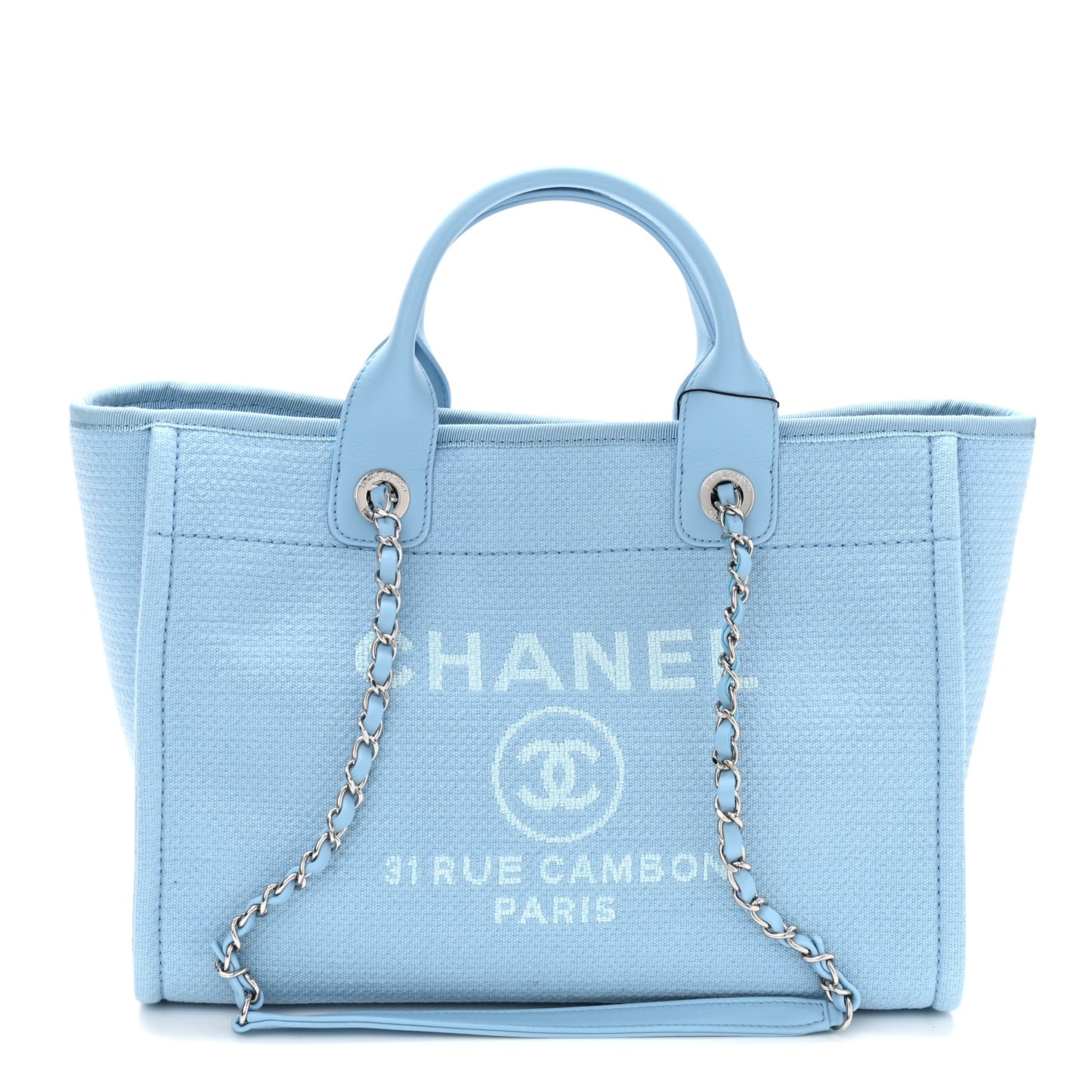 Mixed Fibers Small Deauville Tote Light Blue