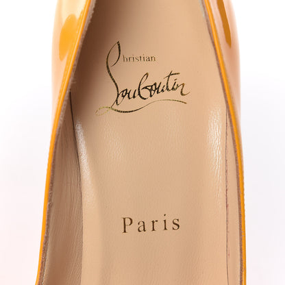 Christian Louboutin Patent Pigalle Follies 100 Pumps 37 Full Moon 6 of 9