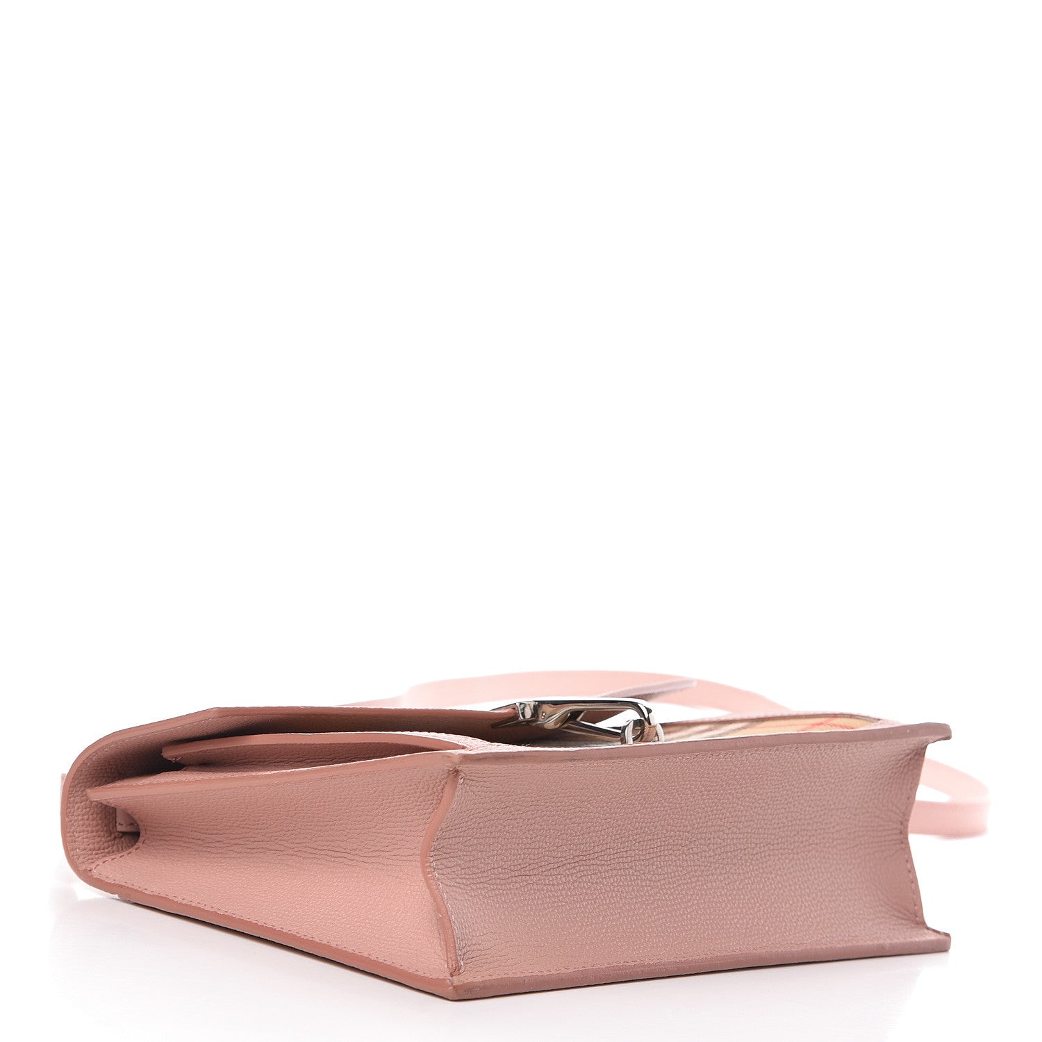 Burberry Grainy Calfskin Vintage Check Small Macken Crossbody Bag Ash Rose 4 of 11