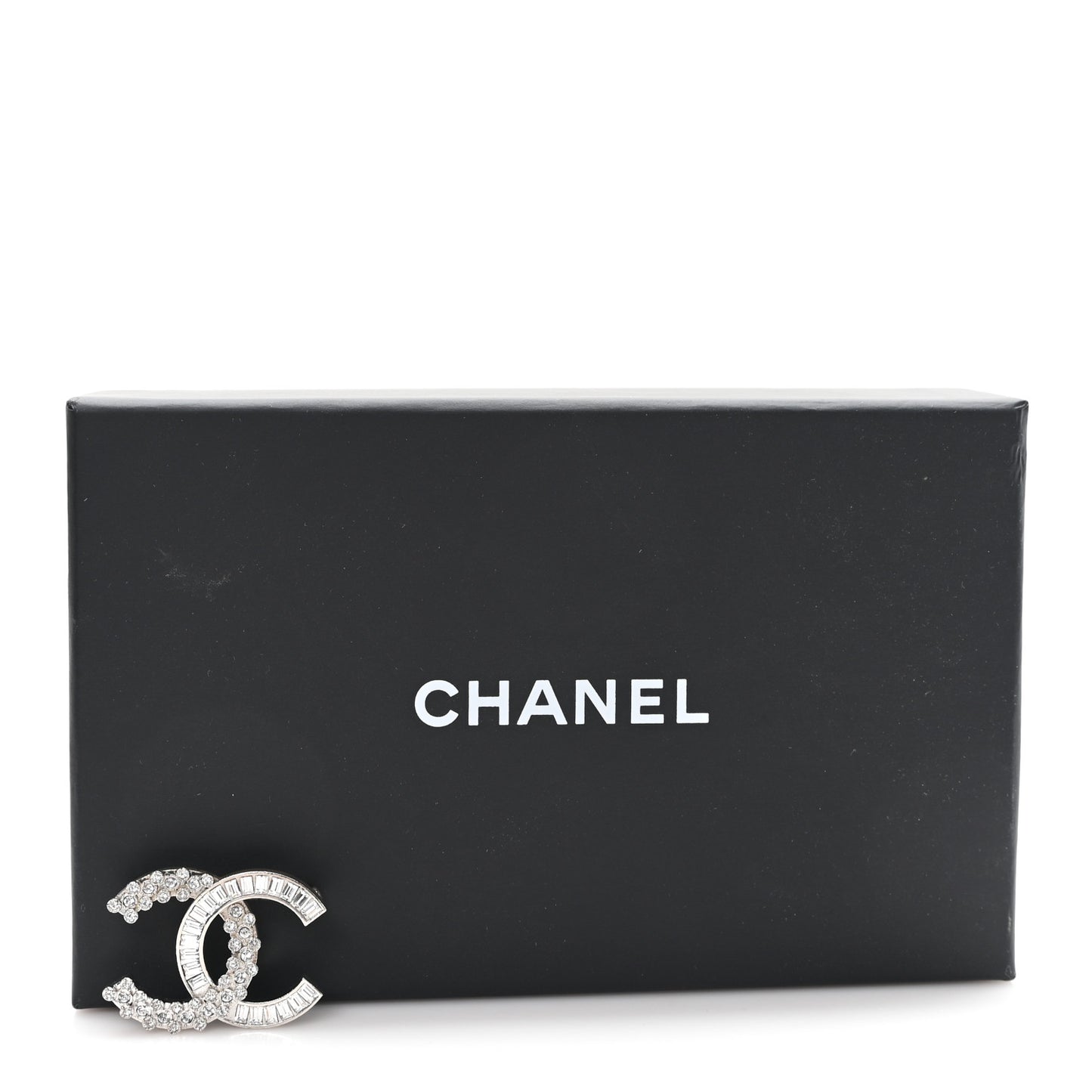 Crystal CC Brooch Silver
