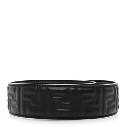 Fendi Vitello Grace FF 1974 Embossed Strap You Black 2 of 4