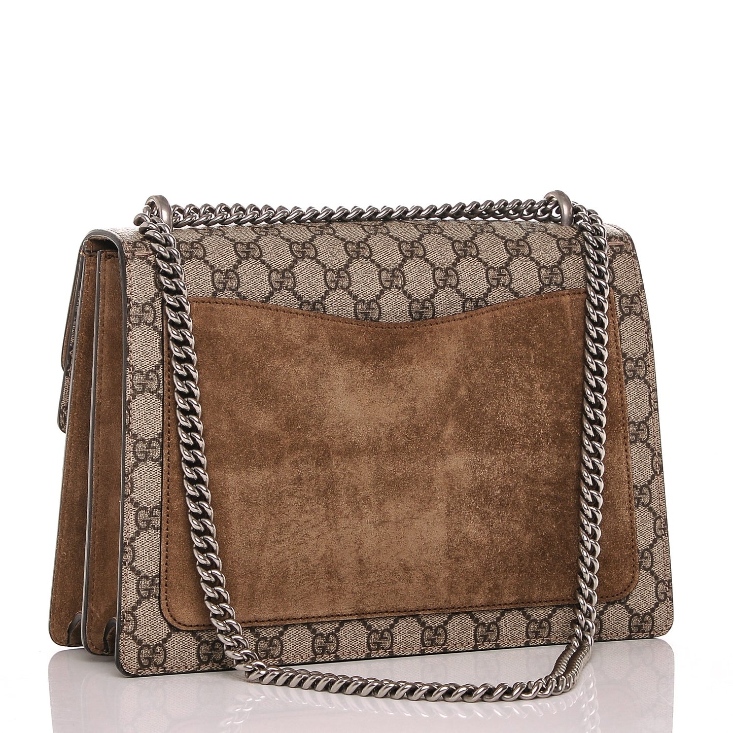 GG Supreme Monogram Medium Dionysus Shoulder Bag Taupe