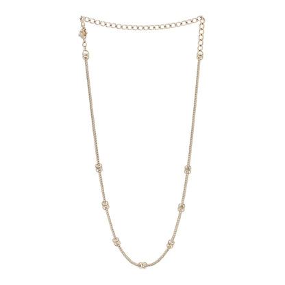 Chanel Metal CC Short Chain Necklace Gold 3 of 5