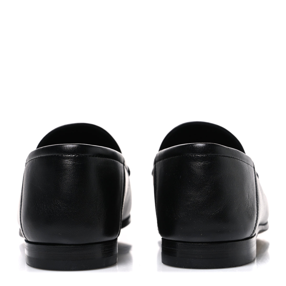 Gucci Lambskin Womens Brixton Horsebit Loafers 38 Black 6 of 11