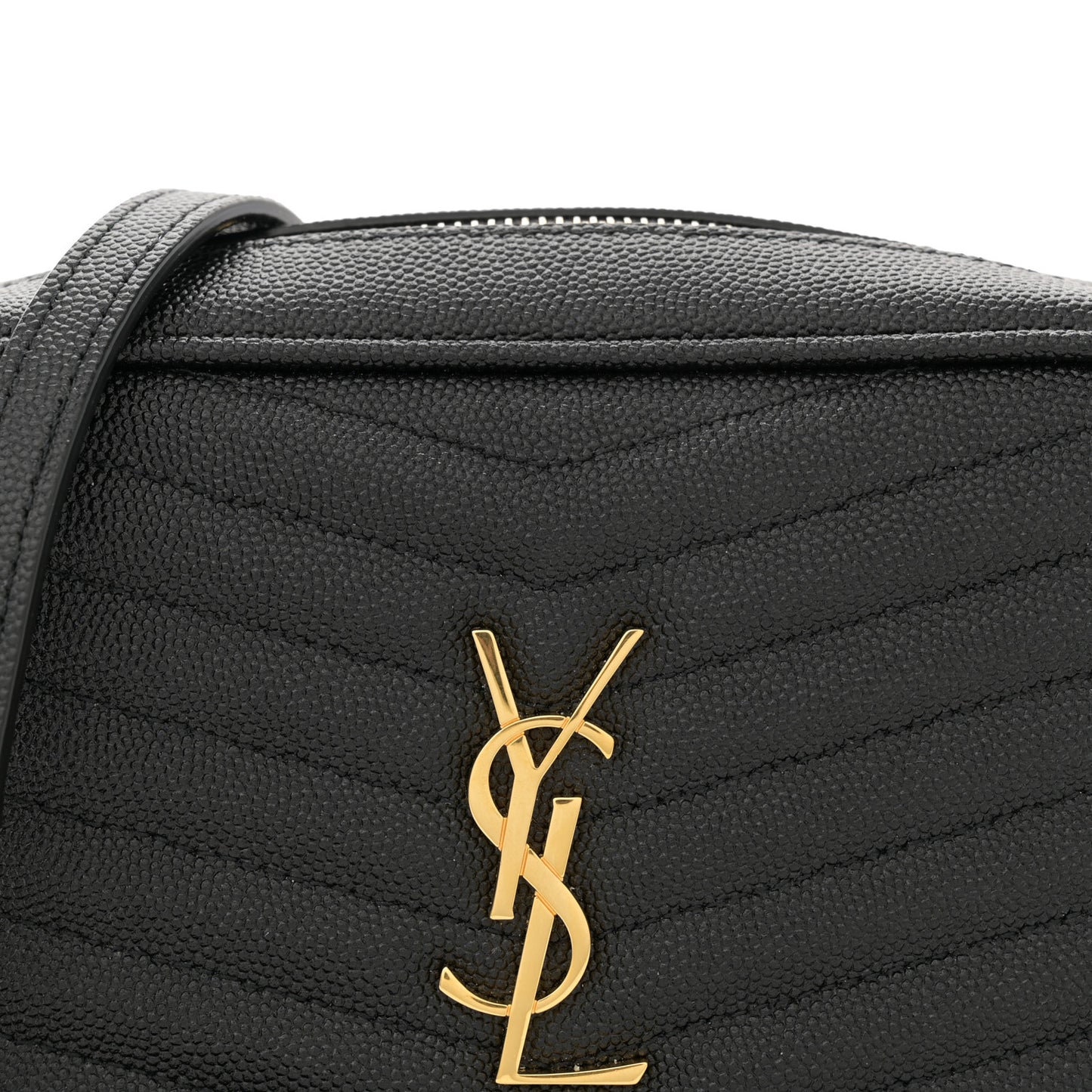 Grain De Poudre Matelasse Monogram Mini Lou Camera Bag Black