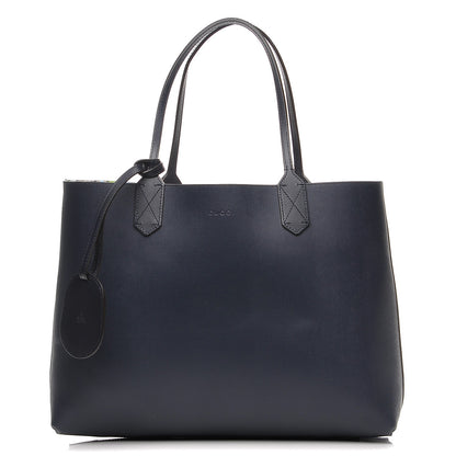 Gucci GG Supreme Monogram Blooms Medium Reversible Tote Beige Blue Navy 3 of 7