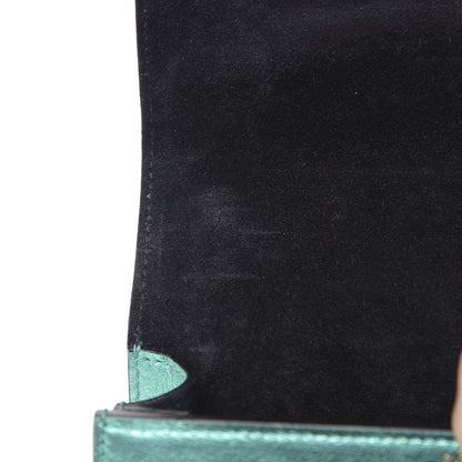 Saint Laurent Metallic Calfskin Small Monogram Sunset Chlorophille 11 of 12