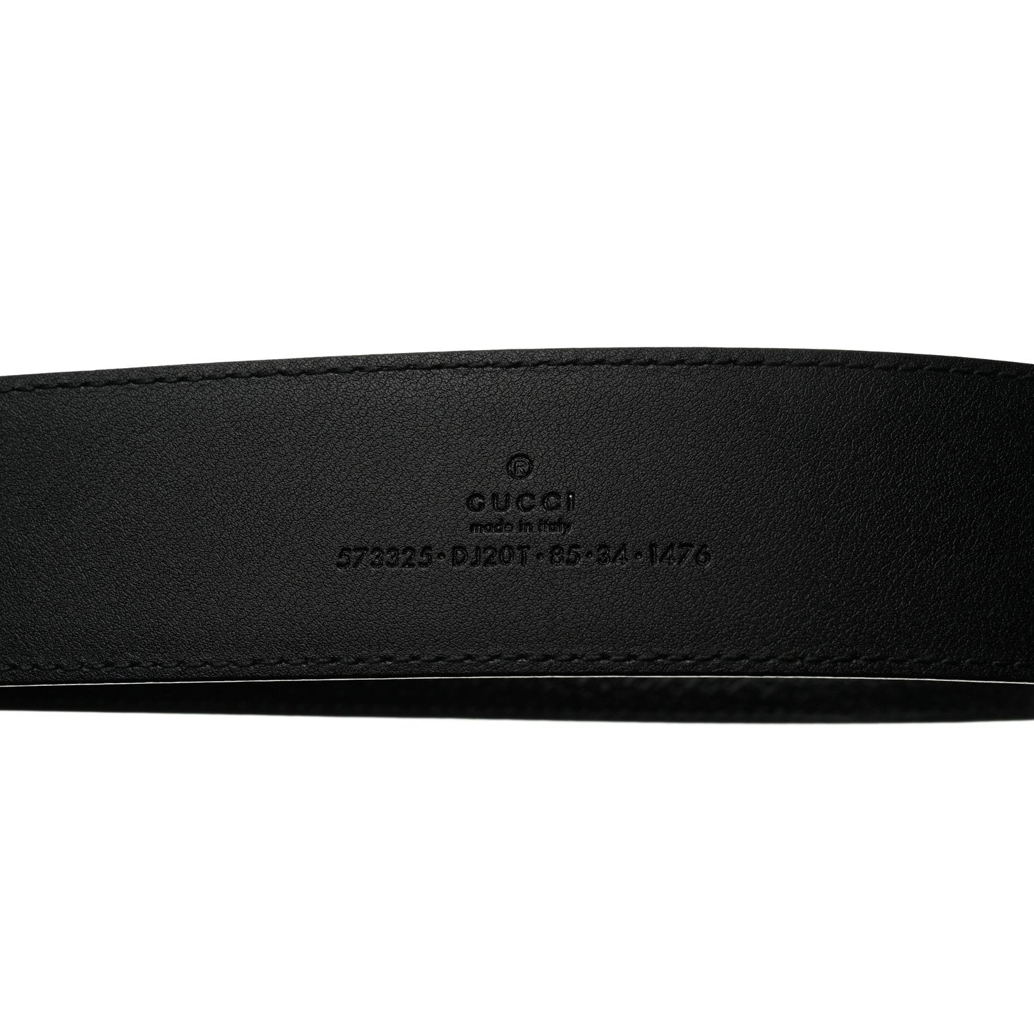 Gucci Textured Dollar Calfskin 40mm Belt 85 34 Black 5 of 6