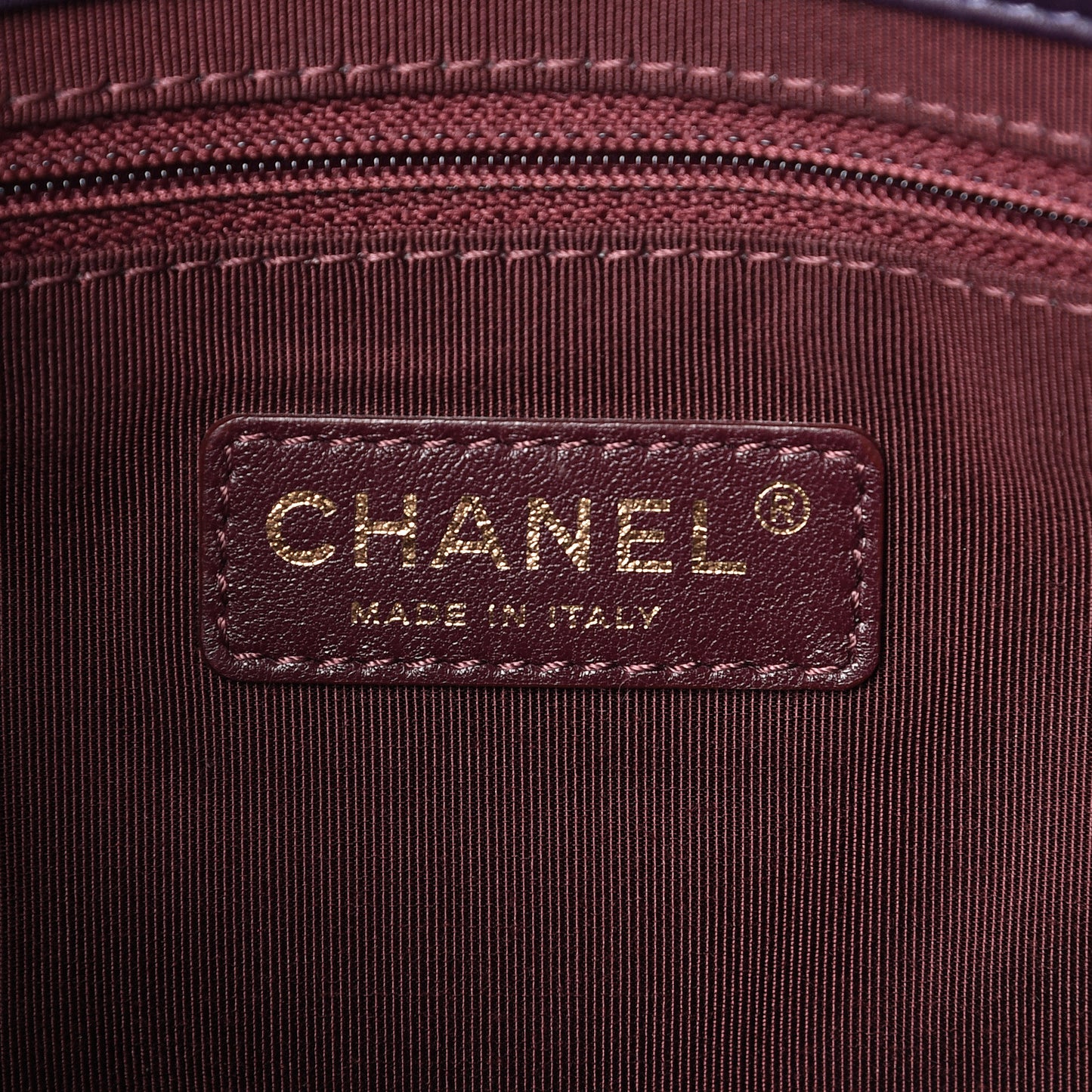 Calfskin Diamond Debossed Medium Cosmos Flap Purple