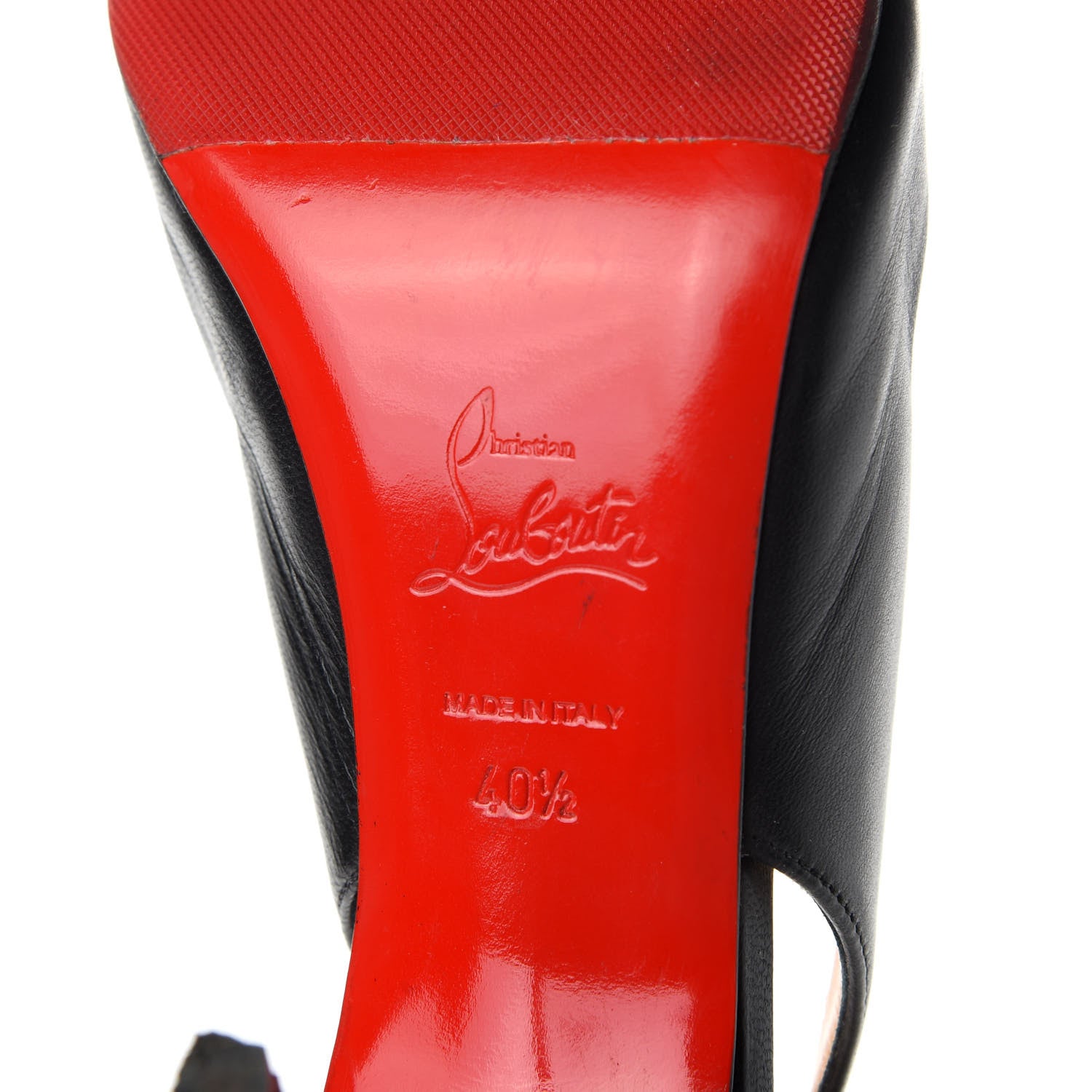 Christian Louboutin Nappa Clare Sling 80 Pumps 40.5 Black 7 of 9