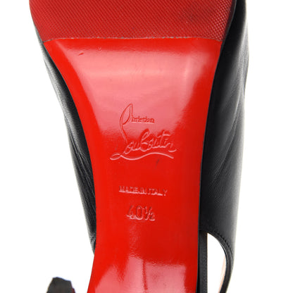 Christian Louboutin Nappa Clare Sling 80 Pumps 40.5 Black 7 of 9