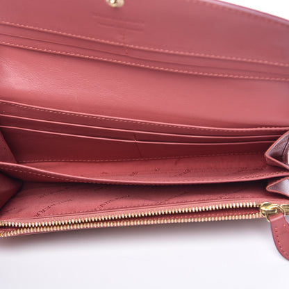 Burberry Calfskin Horseferry Check Porter Continental Wallet Copper Pink 5 of 7
