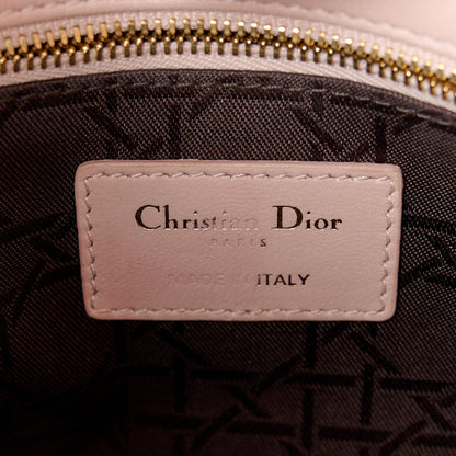Christian Dior Lambskin Cannage Small My ABCDior Lady Dior Pink 6 of 15