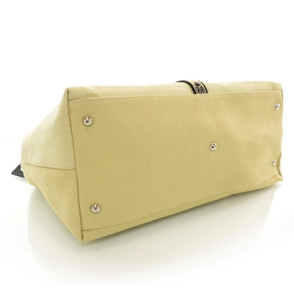 Fendi Canvas Calfskin Romano Selleria Villa Borghese Equestrian Satchel 4 of 7