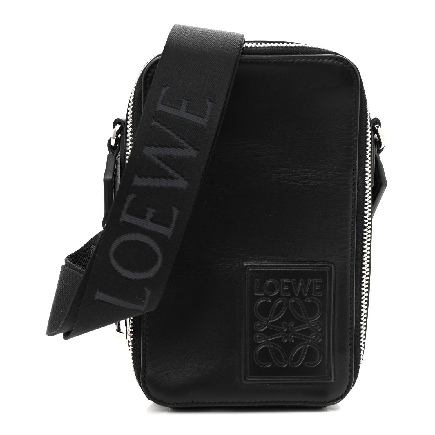 Loewe Smooth Calfskin Vertical Pocket Crossbody Black 1 of 10