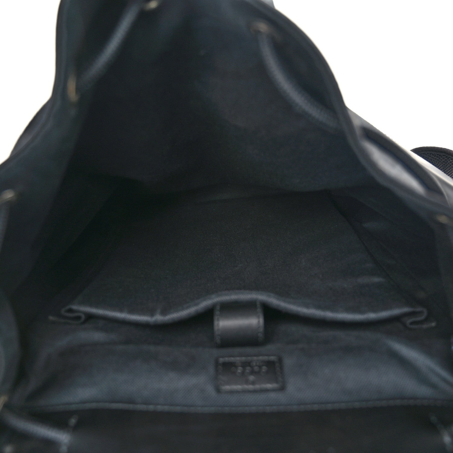 Gucci Soft GG Supreme Monogram Calfskin Web Double Buckle Backpack Black 5 of 10
