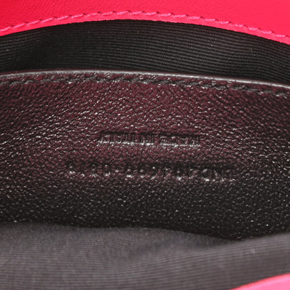Saint Laurent Calfskin Y Quilted Monogram Small Loulou Chain Satchel Fresh Fuchsia 8 of 11