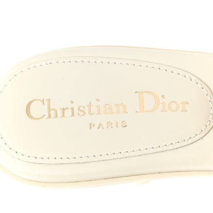 Christian Dior Calfskin Cannage Quilted Dio(r)evolution 80mm Slide Sandals 39 Off White 7 of 8