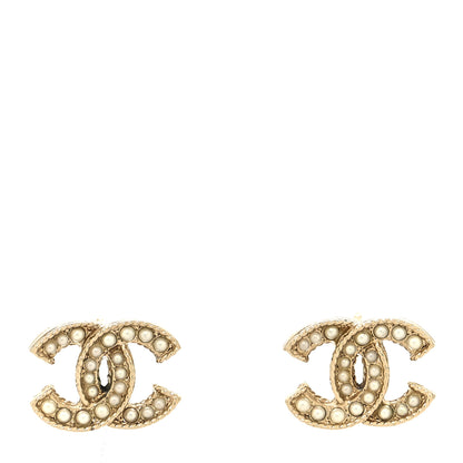 Chanel Pearl CC Earrings Gold 1 of 4