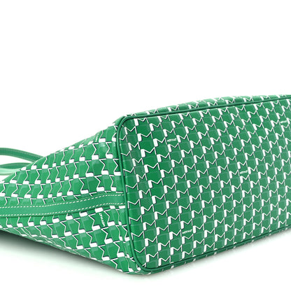 Moynat X KASING LUNG Calfskin Canvas M Labubu Tote MM Green Apple 11 of 12