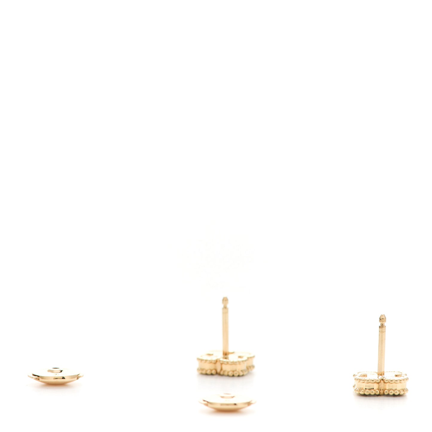 18K Yellow Gold Black Onyx Sweet Alhambra Earrings