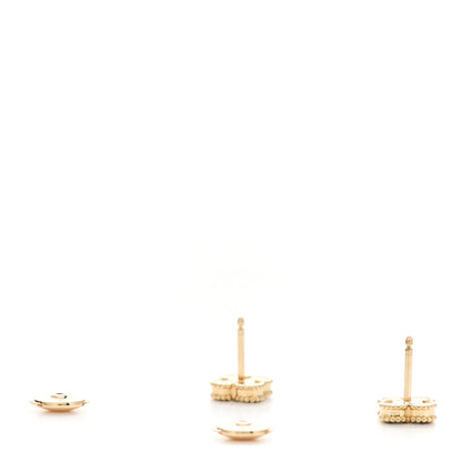 Van Cleef & Arpels 18K Yellow Gold Black Onyx Sweet Alhambra Earrings 3 of 5