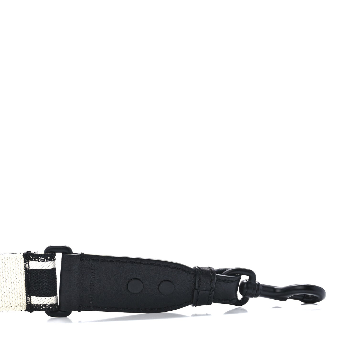 Canvas Embroidered Shoulder Strap Black Ultramatte