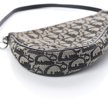 Christian Dior Monogram Mini Saddle Pochette Black 7 of 8
