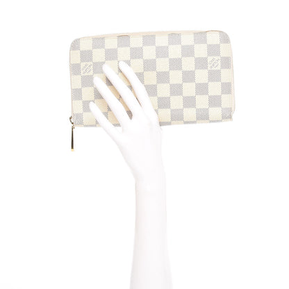 Louis Vuitton Damier Azur Zippy Organizer Wallet 2 of 7
