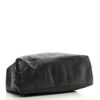 Gucci Pebbled Calfskin Medium Soho Chain Shoulder Bag Black 4 of 17