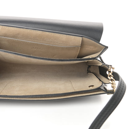 Chloe Suede Calfskin Small Faye Shoulder Bag Black 5 of 14
