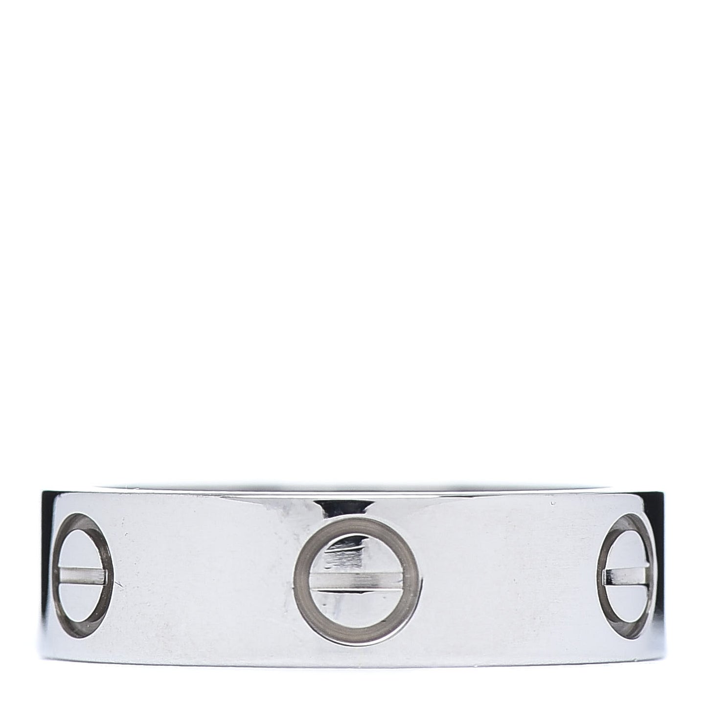 18K White Gold 5.5mm LOVE Ring 54 7