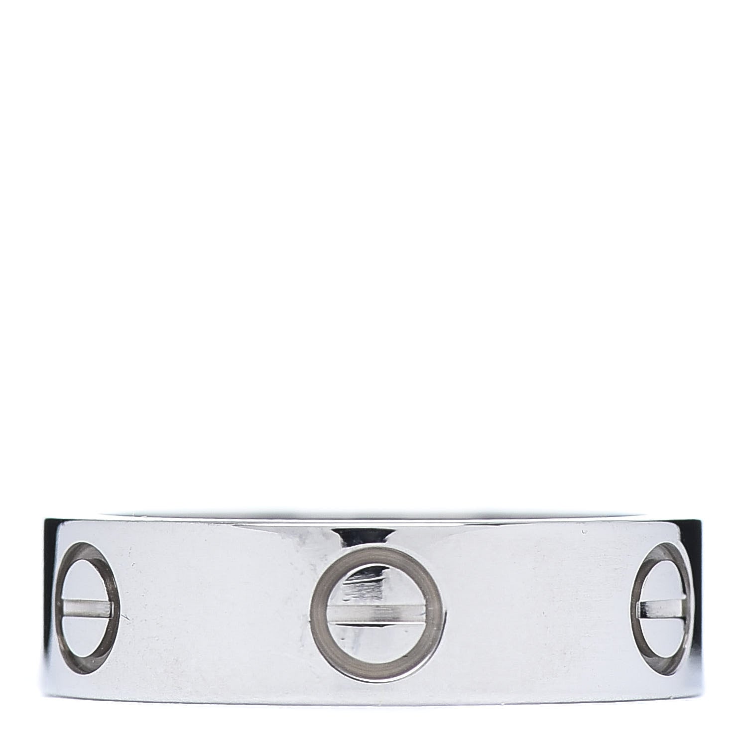 Cartier 18K White Gold 5.5mm LOVE Ring 54 7 1 of 5