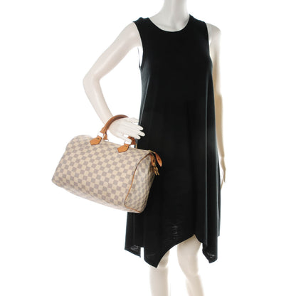 Louis Vuitton Damier Azur Speedy 30 2 of 10