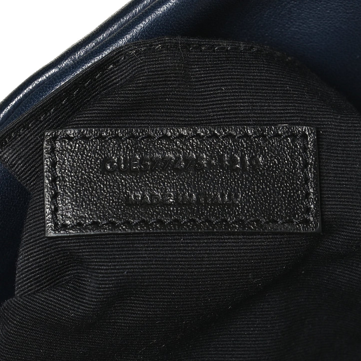 Lambskin Quilted Medium Loulou Puffer Monogram Chain Satchel Navy