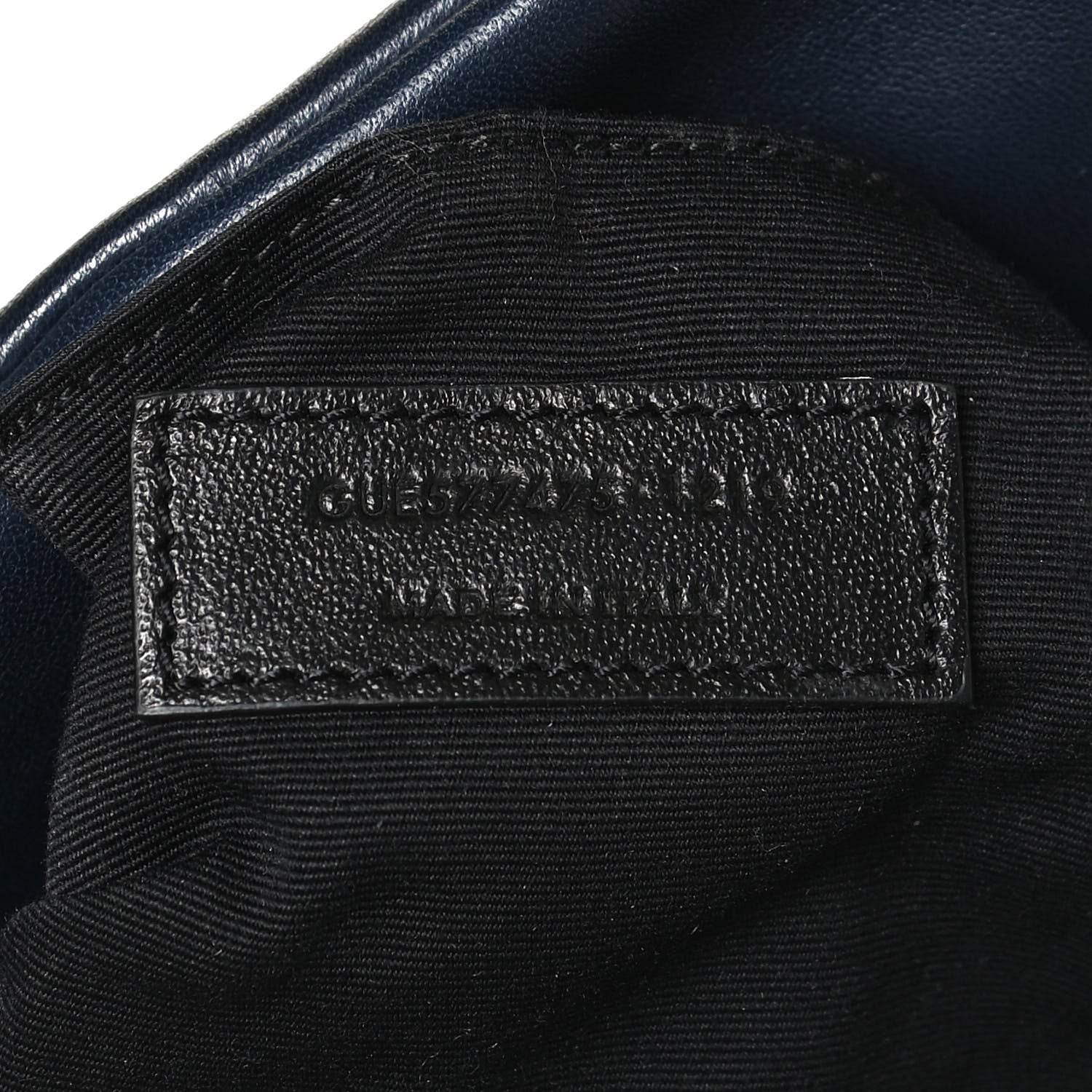 Saint Laurent Lambskin Quilted Medium Loulou Puffer Monogram Chain Satchel Navy 7 of 12