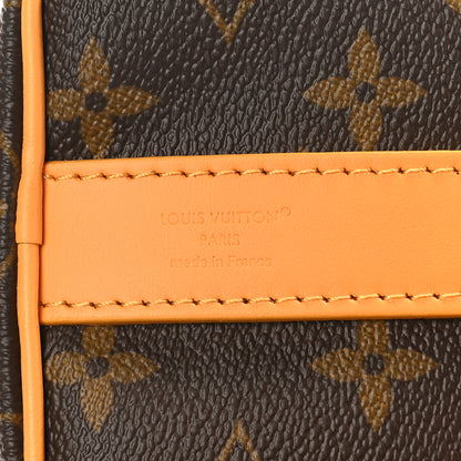Louis Vuitton Monogram Macassar LV Colormania Keepall Bandouliere 25 Safran Yellow 6 of 9