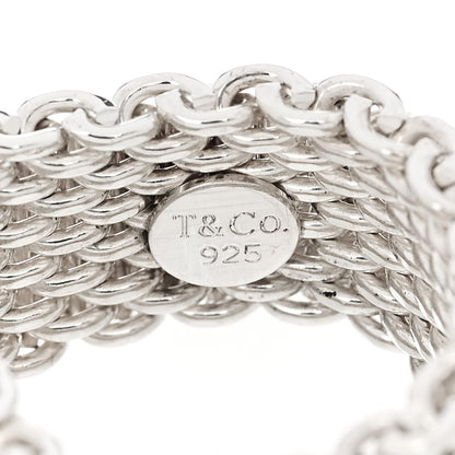 Tiffany Sterling Silver Somerset Mesh Ring 48 4.5 4 of 4