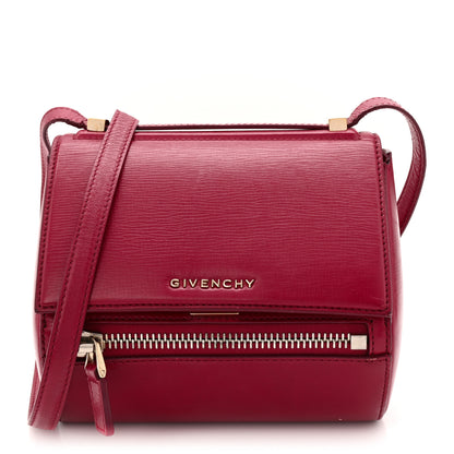 Givenchy Textured Calfskin Mini Pandora Box Crossbody Bag Magenta 1 of 12