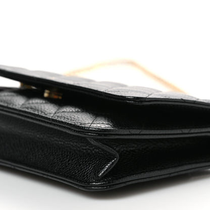 Chanel Caviar Quilted Wallet on Chain WOC Black 11 of 11