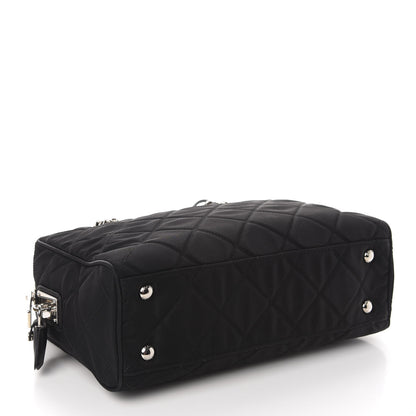 Prada Nylon Tessuto Impuntu Quilted Shoulder Bag Black 4 of 12