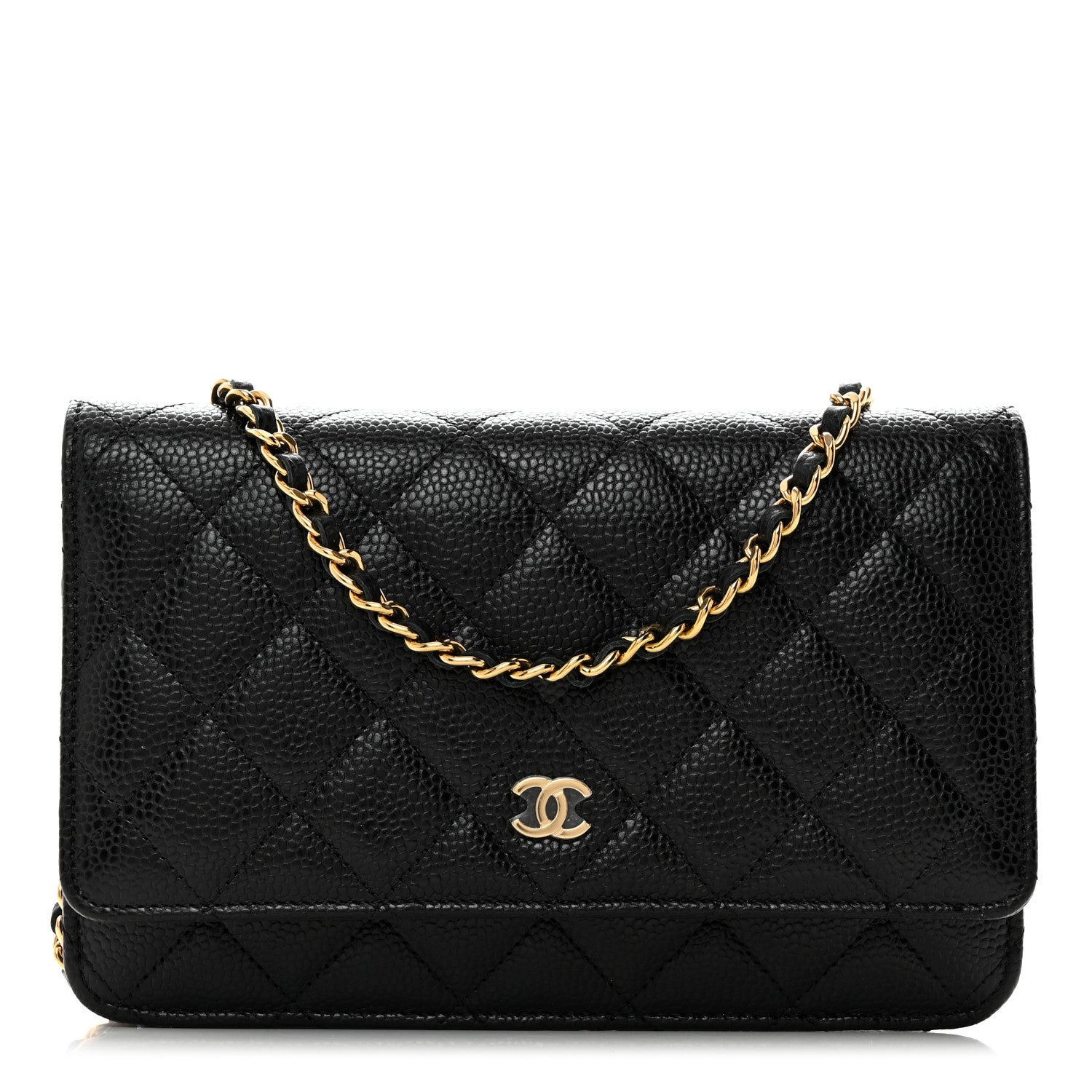 Chanel Caviar Quilted Wallet on Chain WOC Black 1 of 11