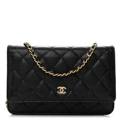 Chanel Caviar Quilted Wallet on Chain WOC Black 1 of 11