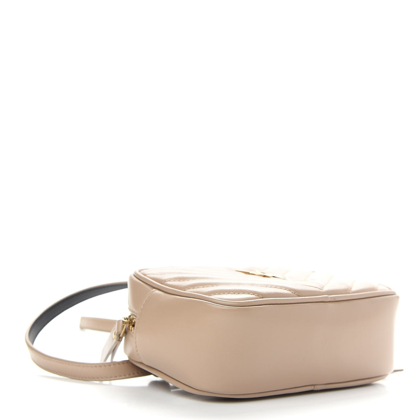 Calfskin Matelasse Monogram Lou Belt Bag Dark Beige