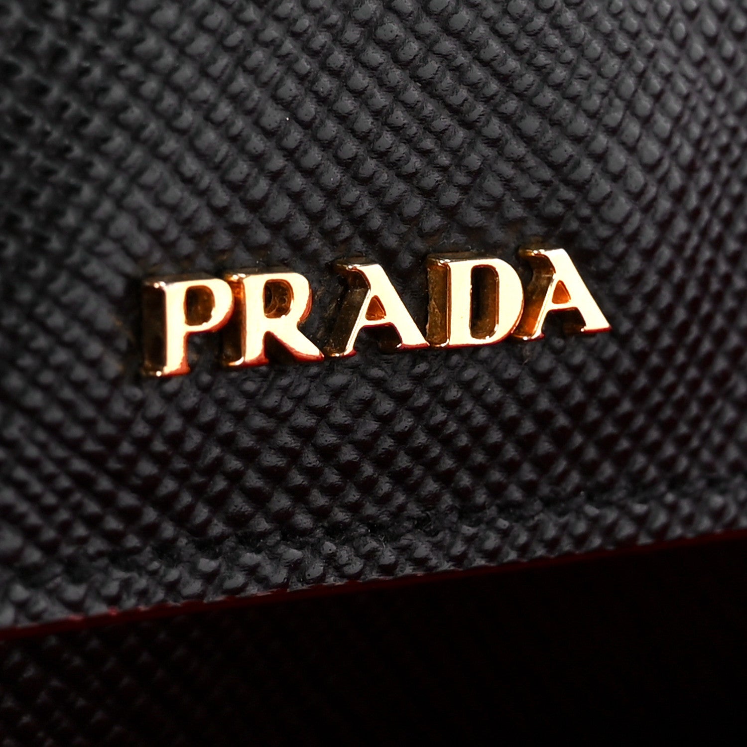 Prada Saffiano Cuir Medium Double Bag Black Fuoco 8 of 11