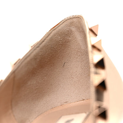Valentino Garavani Metallic Pebbled Calfskin Rockstud 85mm Pumps 39.5 Rame 11 of 13