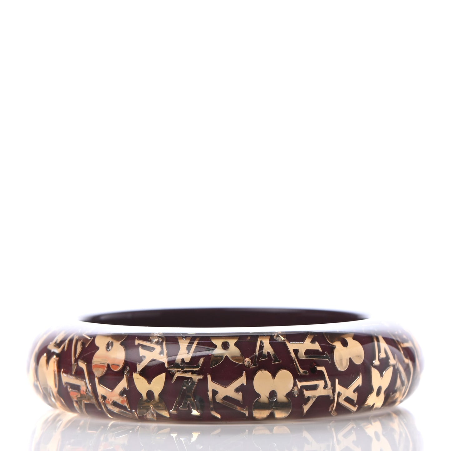 Resin Swarovski Medium Inclusion Bracelet GM Rouge Fauviste