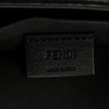 Fendi Vitello Soft F is Fendi Bi-Color FF 1974 Embossed Envelope Wallet On Chain with Pouches Maya Black 7 of 12